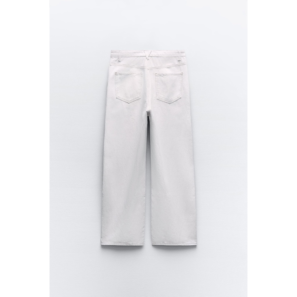 Zara Linen Blend Wide Leg Pants - Picture 4 of 9